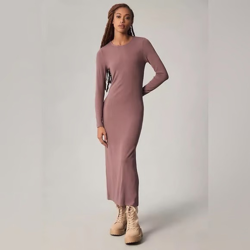 NWT Anthropologie Bordeaux Knit Maxi Dress Size Medium